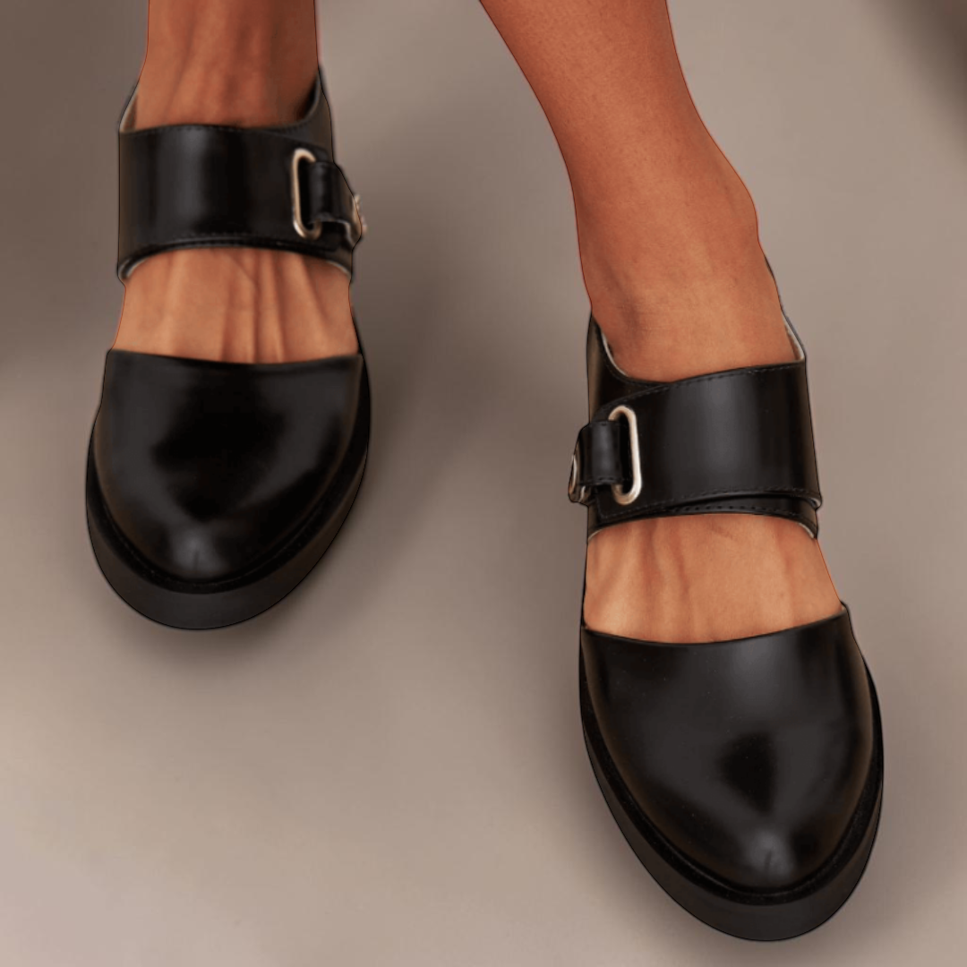 Norma | Adjustable Strap Mary Jane Flats
