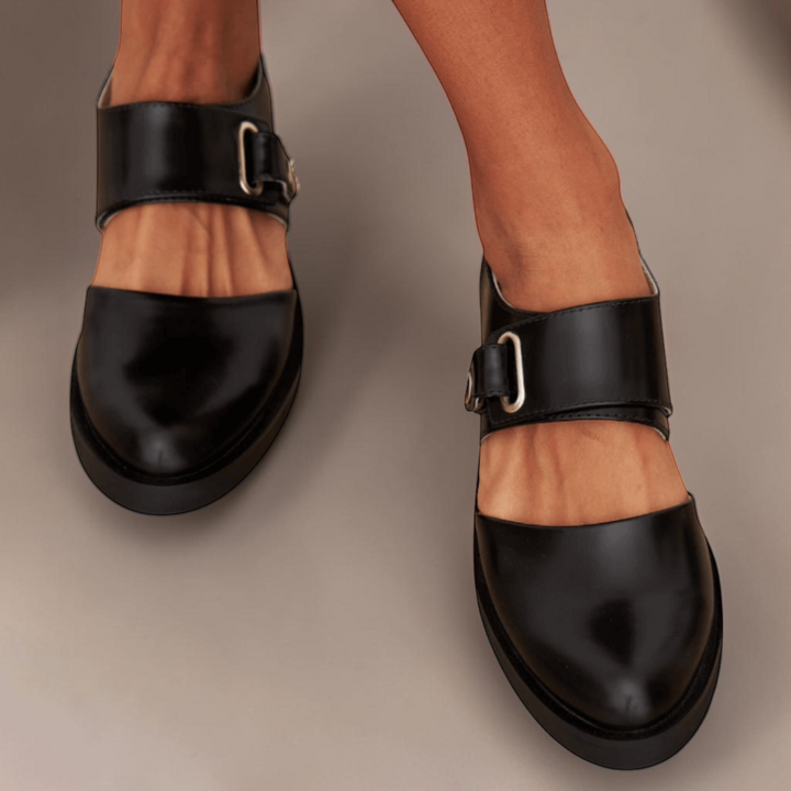 Norma | Adjustable Strap Mary Jane Flats