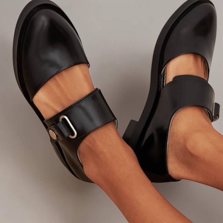 Norma | Adjustable Strap Mary Jane Flats
