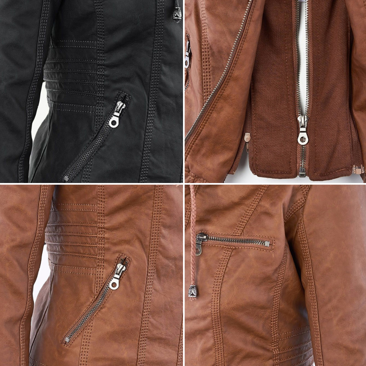 Callista | Hooded Moto Jacket