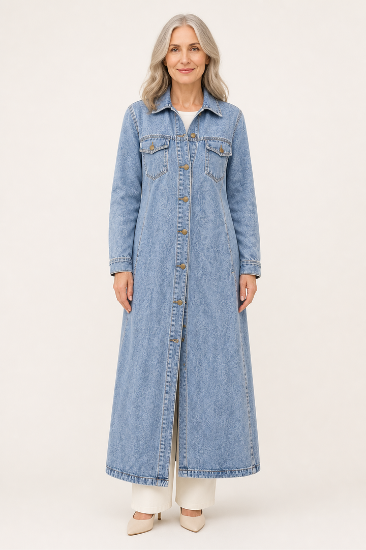 Denara Denim Maxi Coat