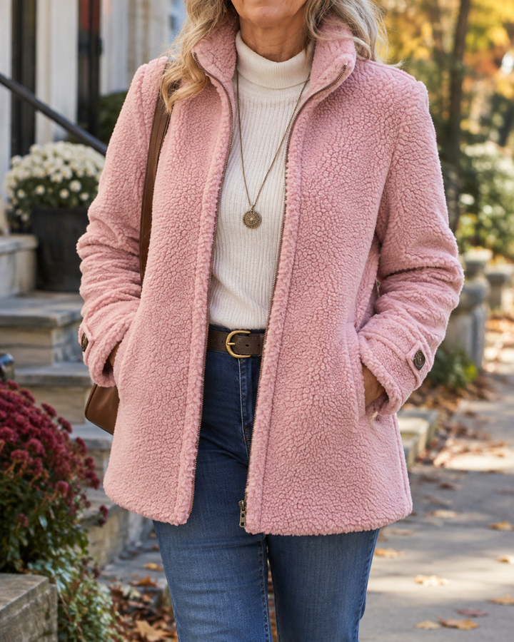 Rebecca Cozy Stand Collar Jacket