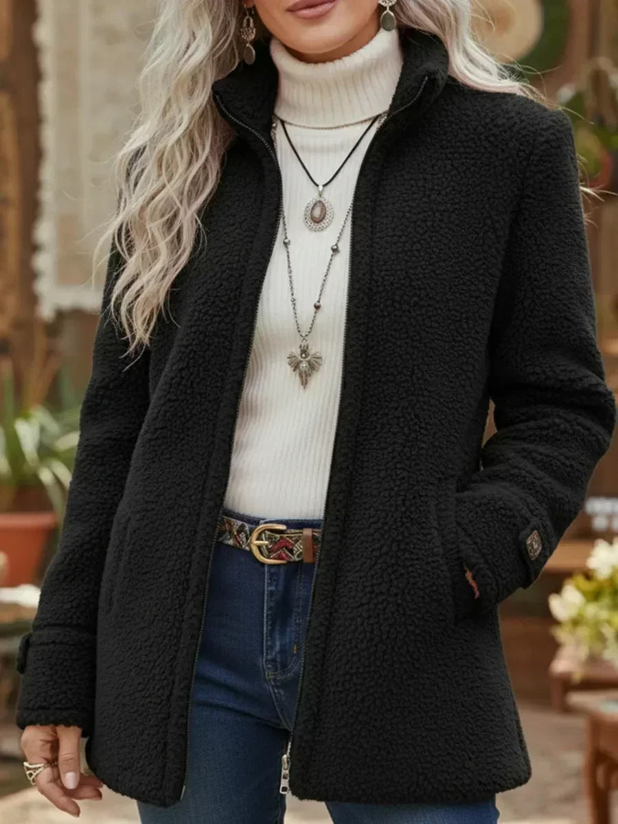 Judith | Cozy Stand-Collar Full-Zip Jacket