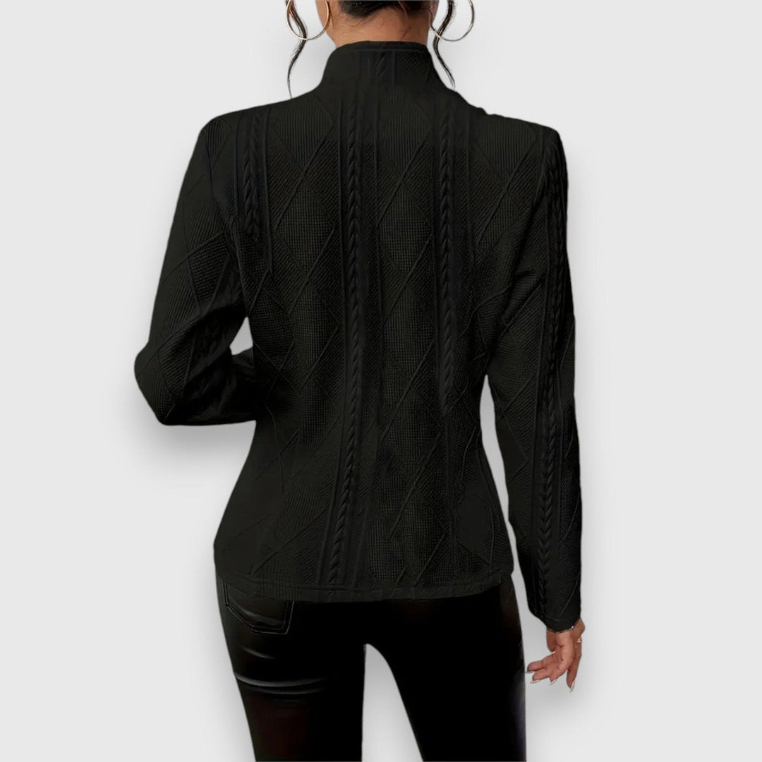 Loretta | Textured Button-Front Cardigan