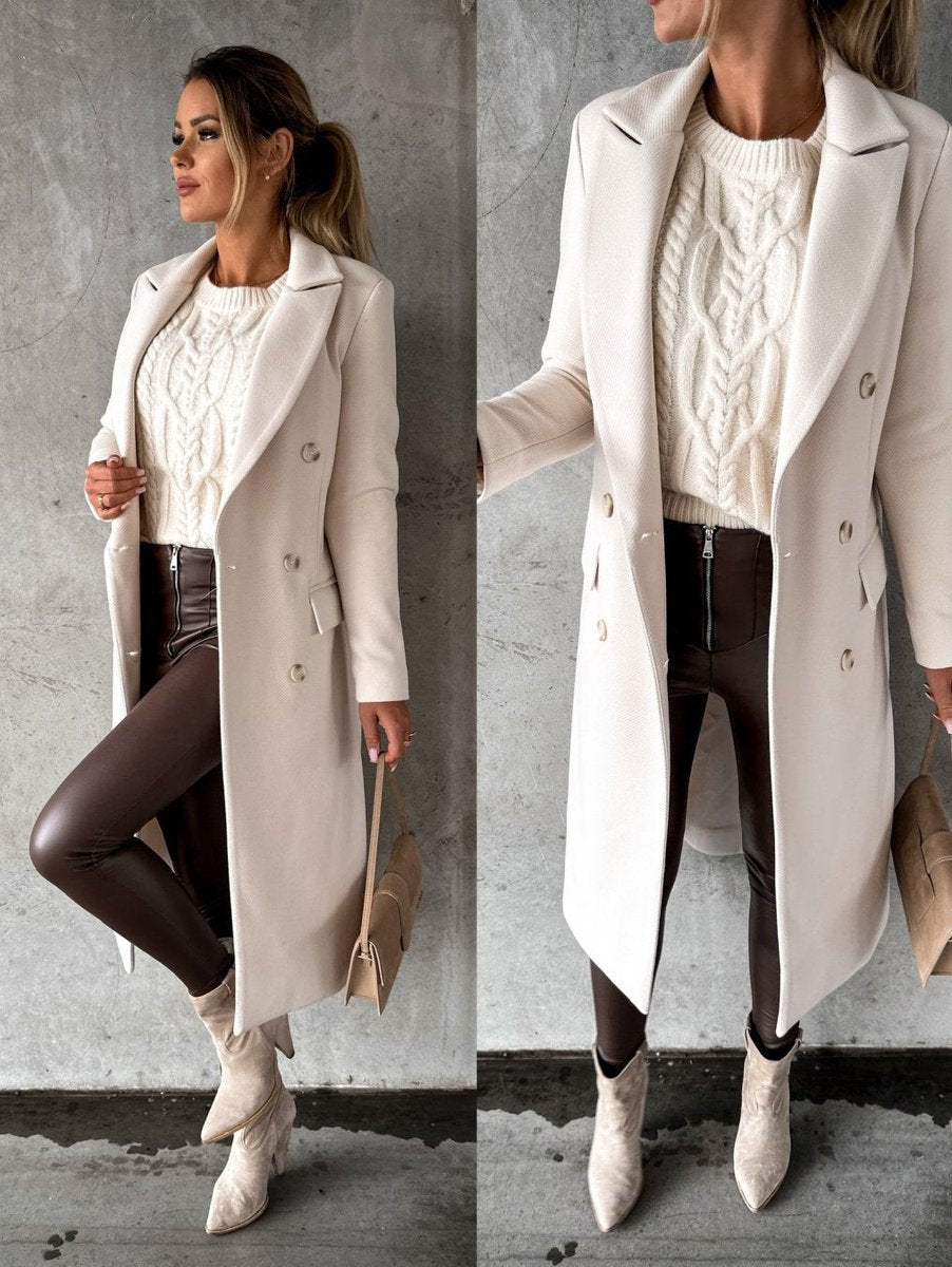 Emeline | Double-Breasted Longline Overcoat
