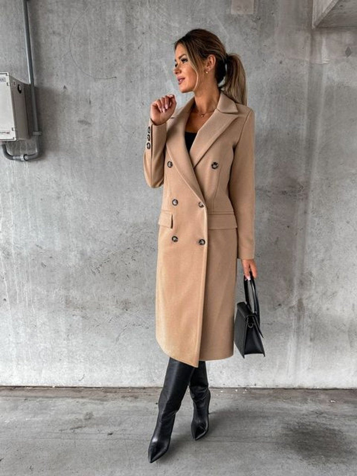 Emeline | Double-Breasted Longline Overcoat