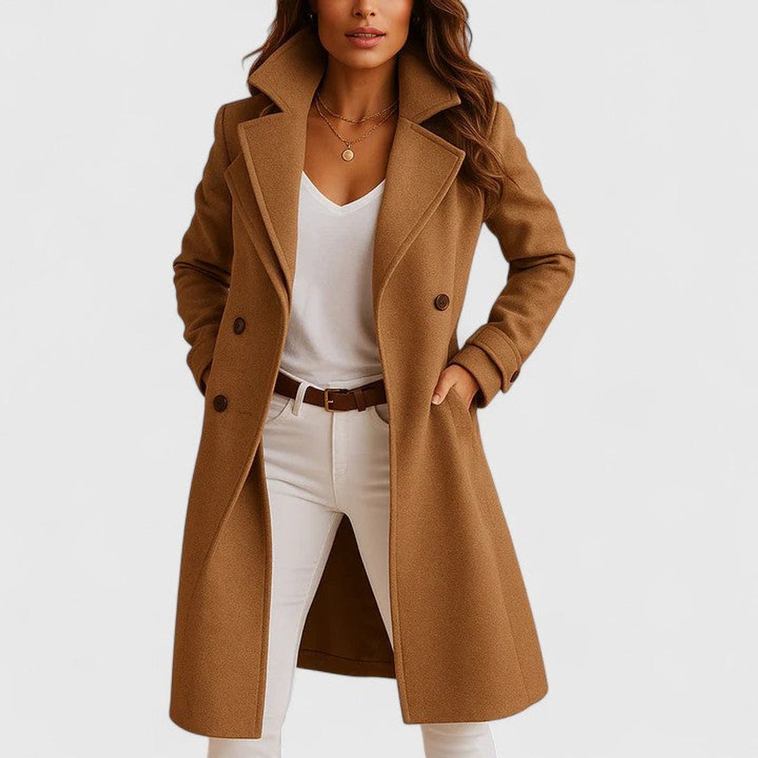 Blanche | Tailored Notch-Lapel Long Coat