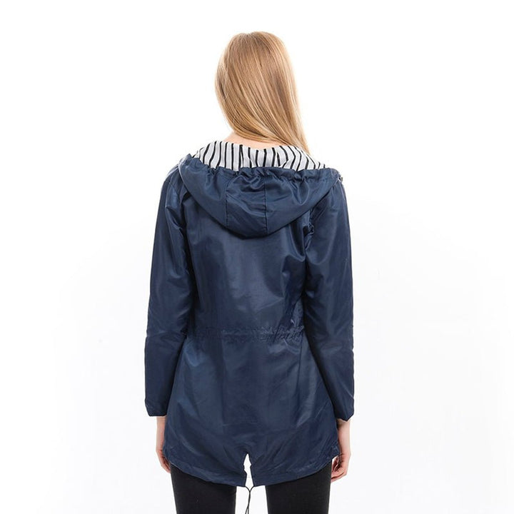 Margaret | Hooded Drawstring Rain Coat