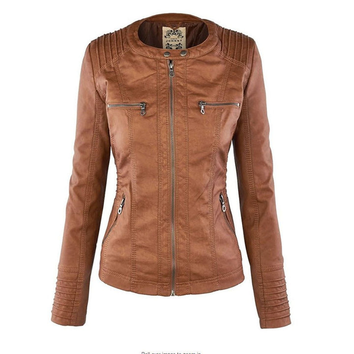 Lucinda | Hooded Moto Jacket with Removable Hood