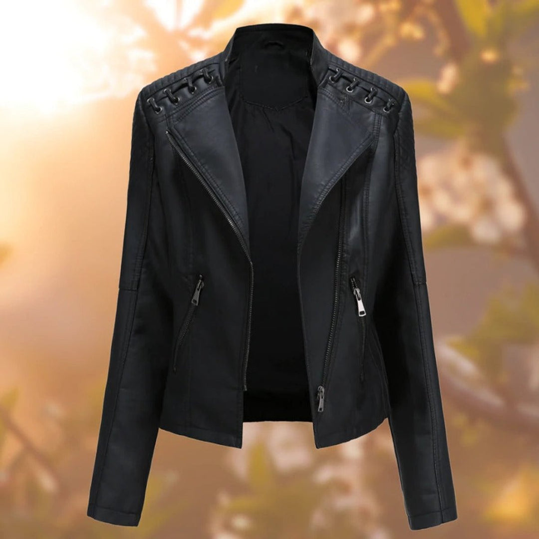 Valentina | Moto-Style Zip-Up Jacket