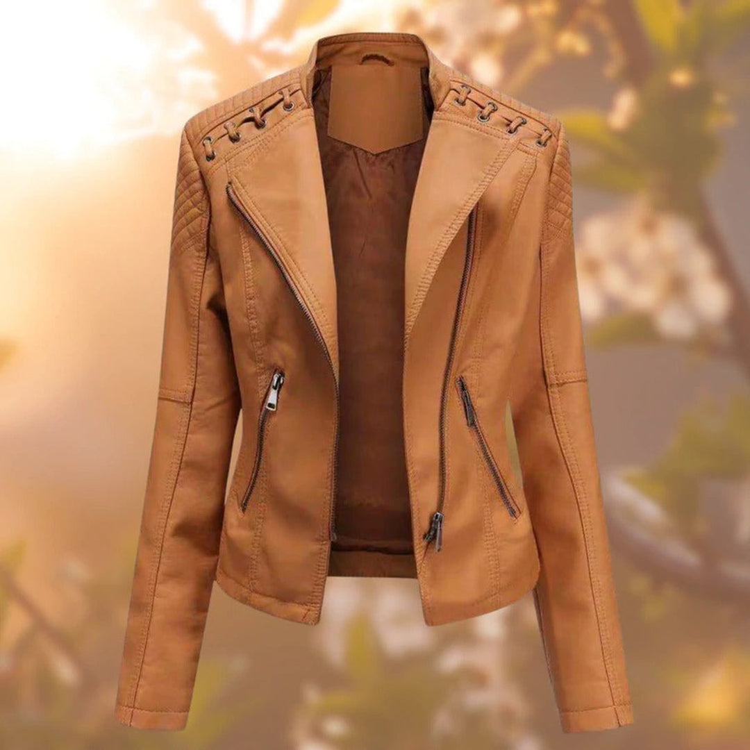 Valentina | Moto-Style Zip-Up Jacket
