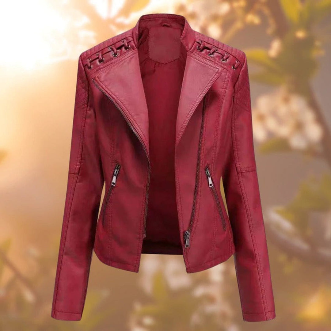 Valentina | Moto-Style Zip-Up Jacket