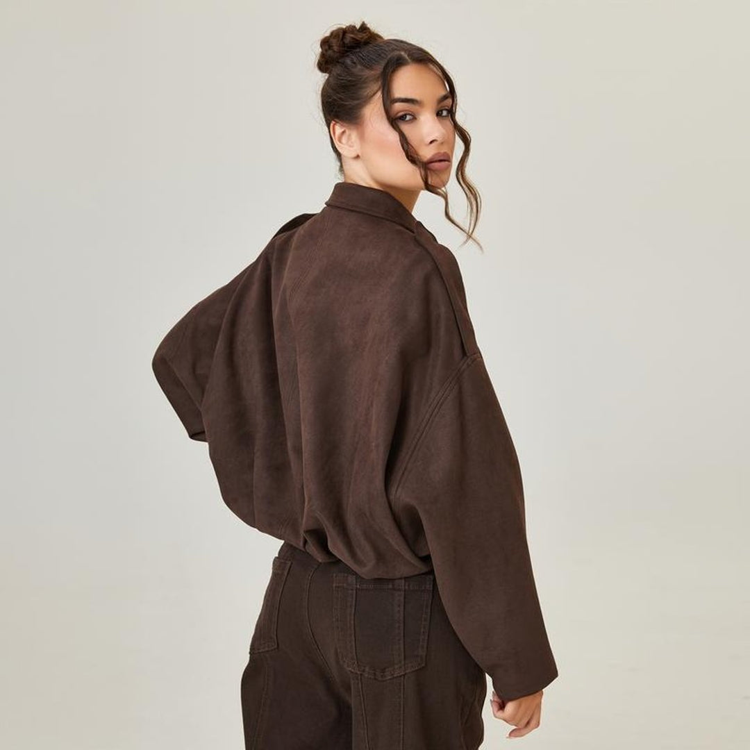 Louisa | Relaxed Oversized Bomber Jacket