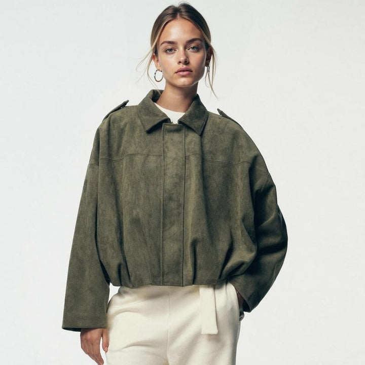 Louisa | Relaxed Oversized Bomber Jacket